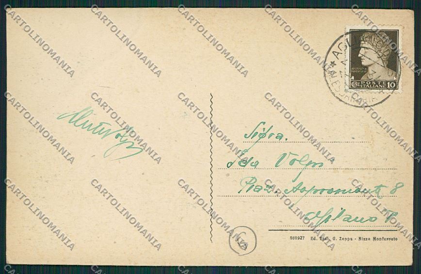 Asti Agliano cartolina QQ7055 – retro