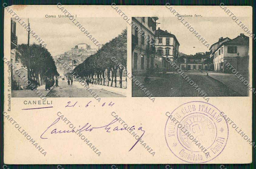 Asti Canelli Stazione cartolina QQ7072 – fronte