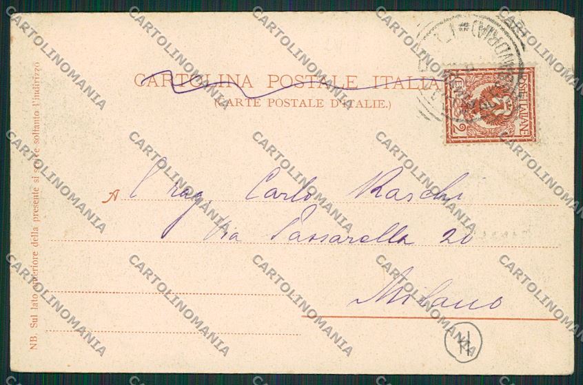 Asti Canelli Stazione cartolina QQ7072 – retro