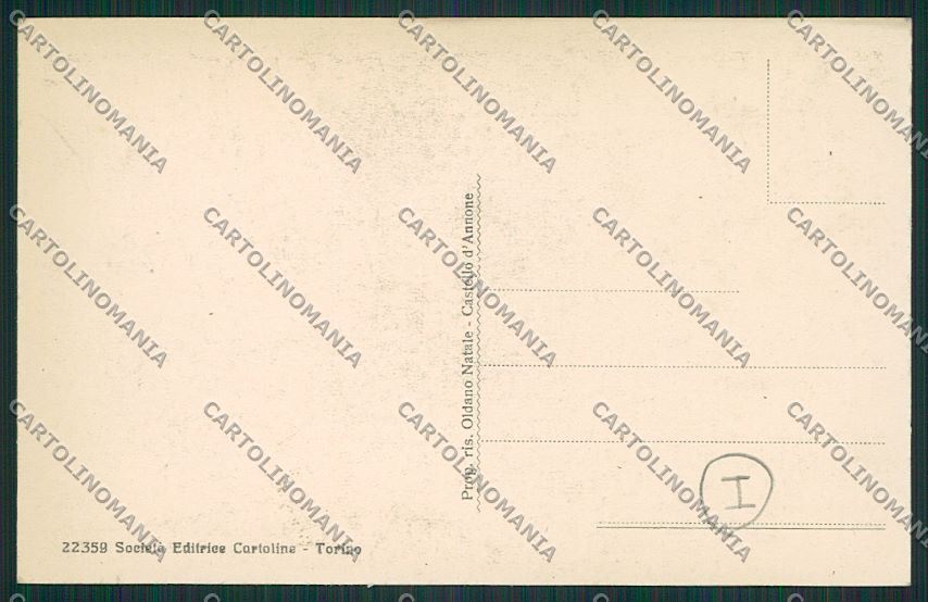 Asti Castello di Annone cartolina QQ7076 – retro