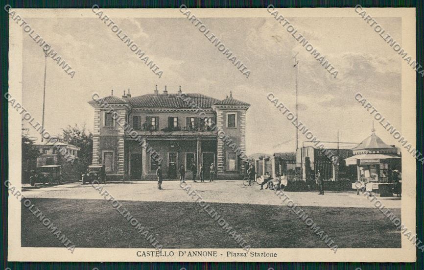Asti Castello di Annone Stazione cartolina QQ7077 – fronte