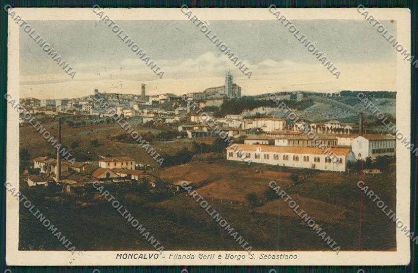 Asti Moncalvo PIEGA cartolina QQ7083 – fronte