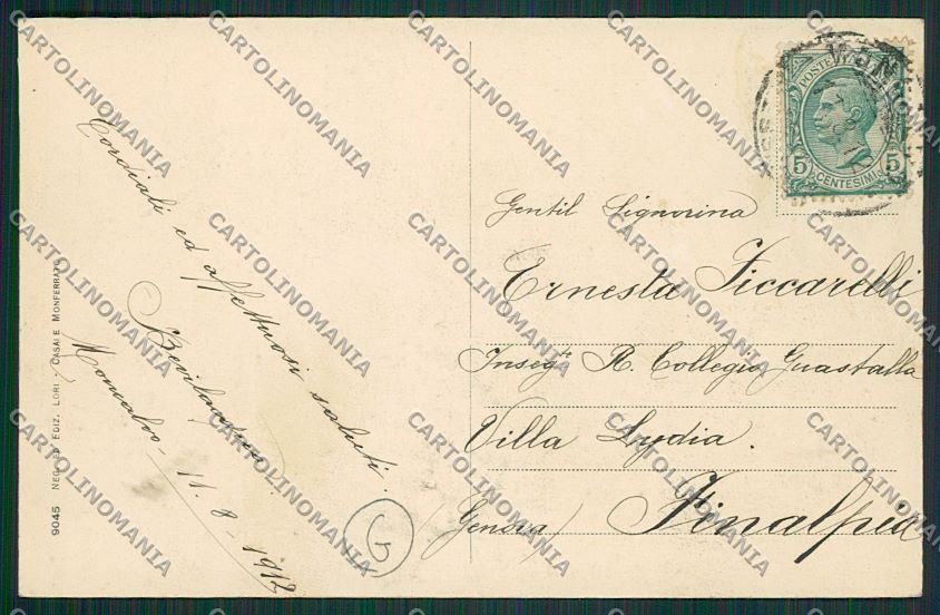Asti Moncalvo cartolina QQ7092 – retro