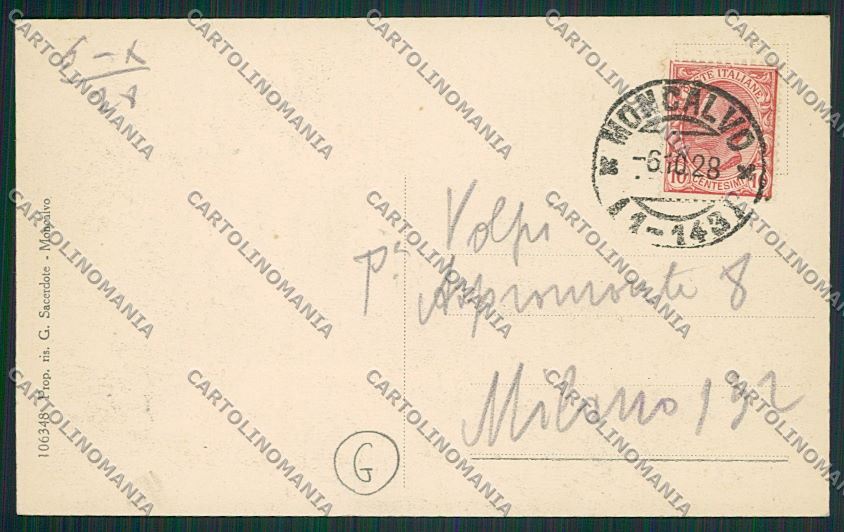 Asti Moncalvo cartolina QQ7093 – retro