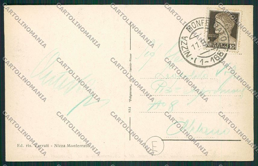 Asti Nizza Monferrato cartolina QQ7117 – retro