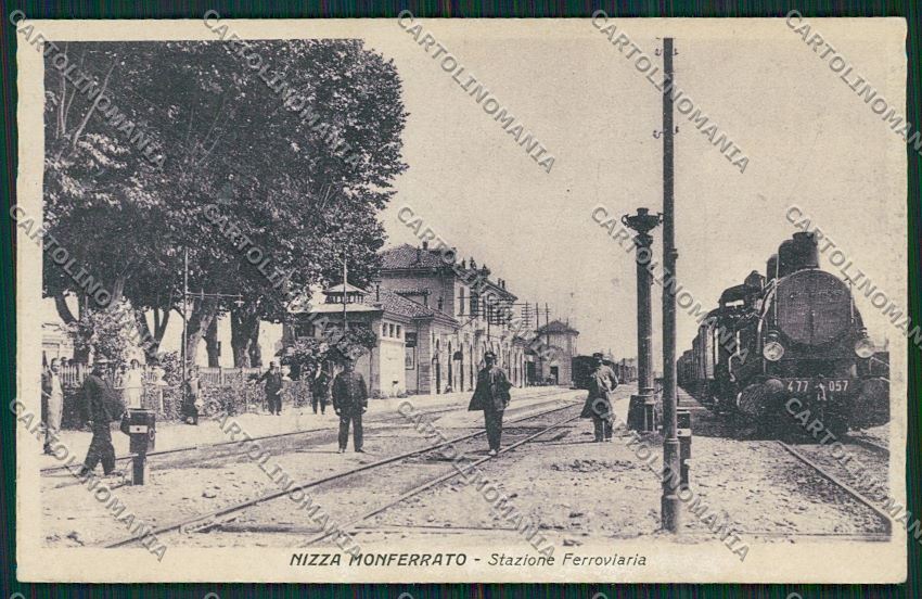 Asti Nizza Monferrato Treno Stazione cartolina QQ7128 – fronte