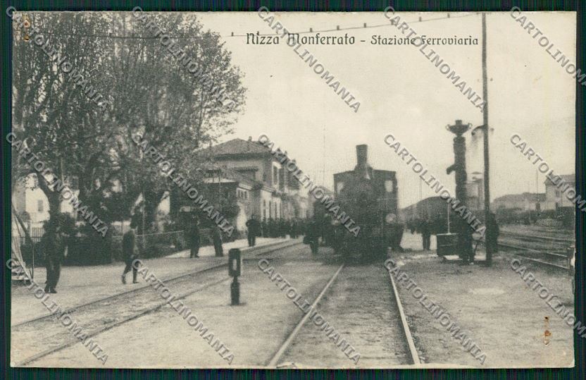 Asti Nizza Monferrato Treno Stazione cartolina QQ7130 – fronte