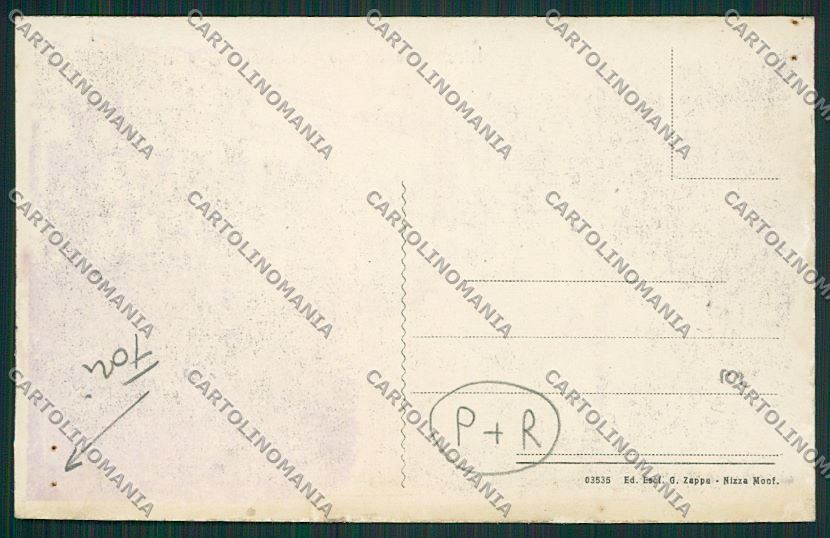 Asti Nizza Monferrato Treno Stazione cartolina QQ7130 – retro