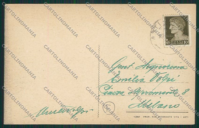 Asti Montegrosso cartolina QQ7142 – retro