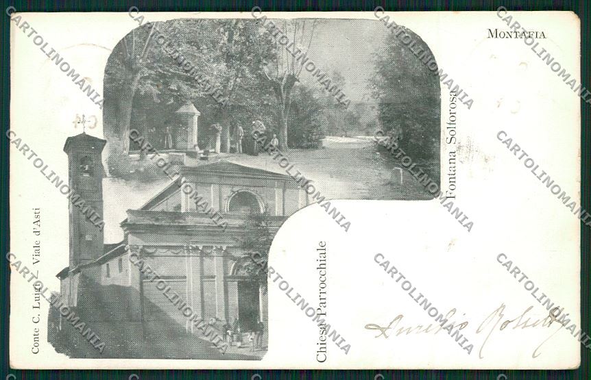 Asti Montafia cartolina QQ7150 – fronte