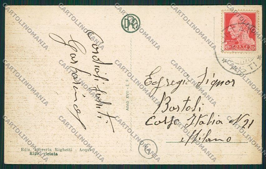 Asti Fontanile cartolina QQ7151 – retro