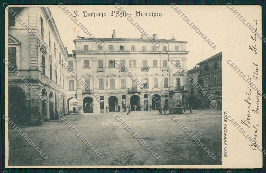 Asti San Damiano cartolina QQ7153 – fronte