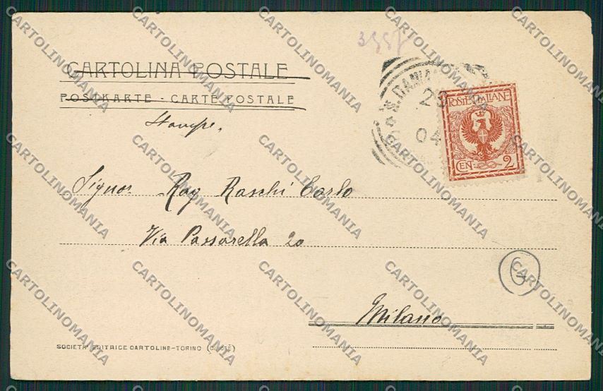 Asti San Damiano cartolina QQ7153 – retro