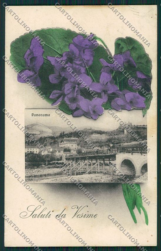 Asti Vesime Saluti da ABRASA cartolina QQ7155 – fronte