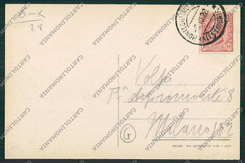 Asti Montechiaro cartolina QQ7156 – retro