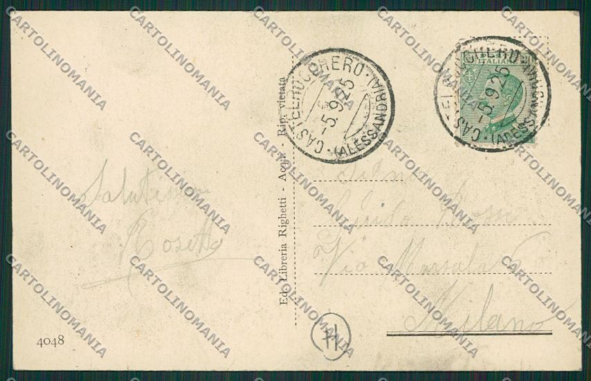 Asti Castelrocchero cartolina QQ7159 – retro
