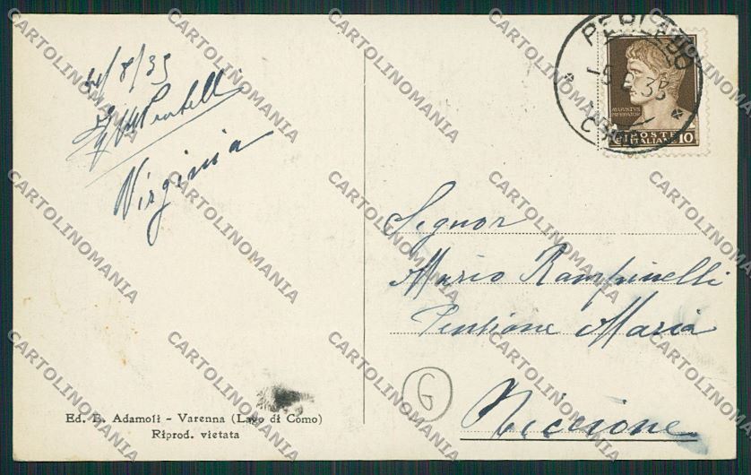 Lecco Esino Foto cartolina QQ7174 – retro