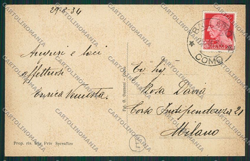 Lecco Ballabio cartolina QQ7206 – retro