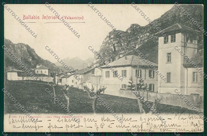 Lecco Ballabio cartolina QQ7214 – fronte