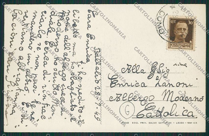 Lecco Ballabio cartolina QQ7218 – retro