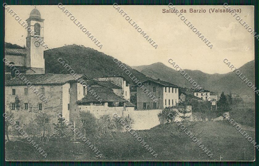 Lecco Barzio cartolina QQ7237 – fronte