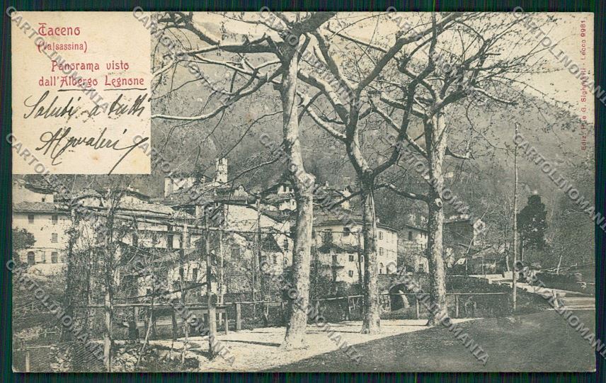 Lecco Taceno cartolina QQ7258 – fronte