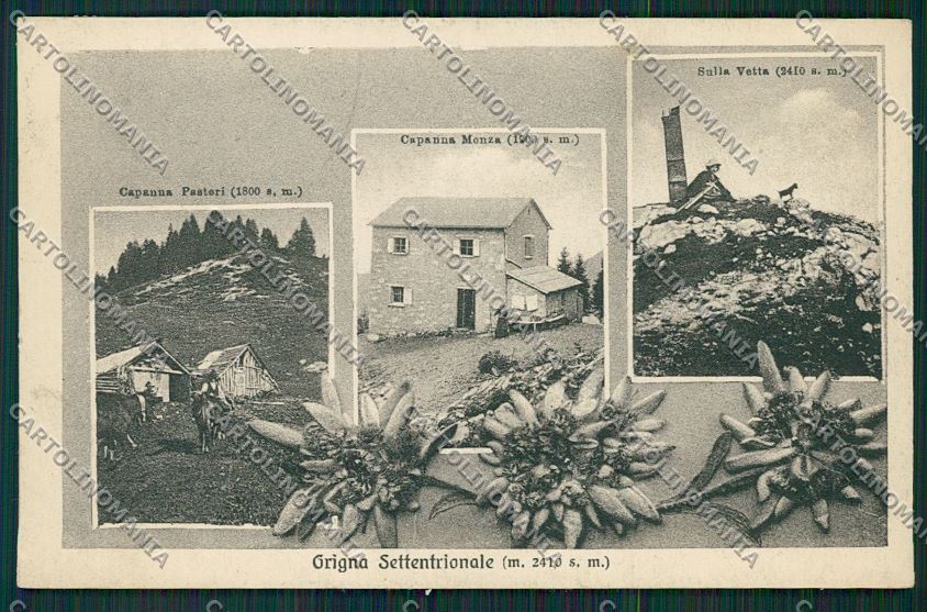 Lecco Rifugio Grigna Settentrionale cartolina QQ7286 – fronte
