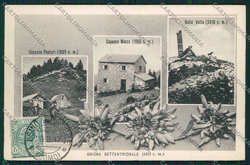 Lecco Rifugio Grigna Settentrionale cartolina QQ7289 – fronte