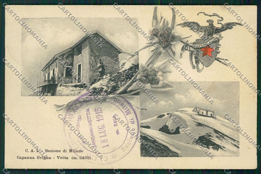 Lecco Rifugio Grigna cartolina QQ7291 – fronte