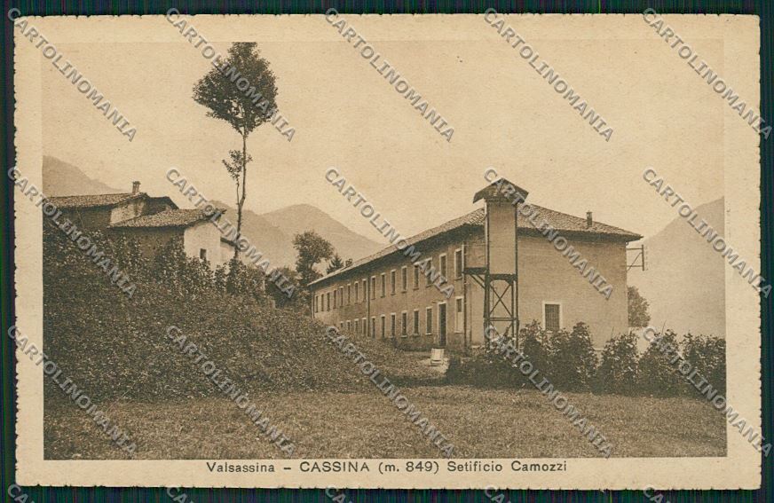 Lecco Cassina Bacologia Setificio cartolina QQ7303 – fronte
