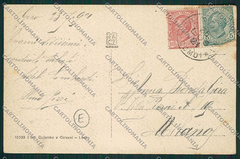 Lecco Primaluna cartolina QQ7305 – retro