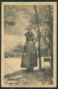 Lecco Costumi Valsassina PIEGHINA cartolina QQ7338 – fronte