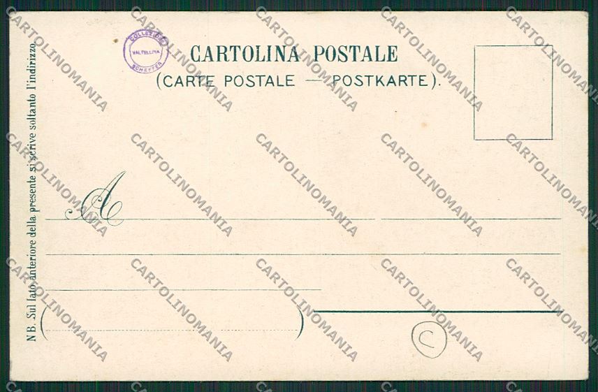 Sondrio città cartolina QQ7341 – retro