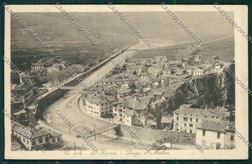 Sondrio città ABRASA cartolina QQ7345 – fronte