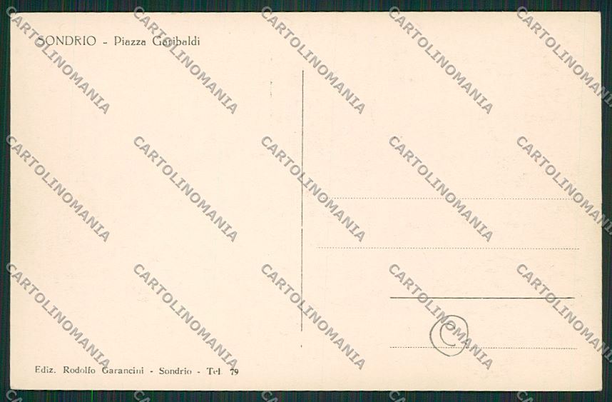 Sondrio città Foto cartolina QQ7360 – retro