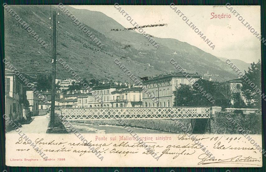 Sondrio città cartolina QQ7380 – fronte