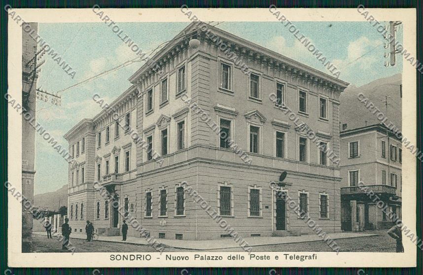 Sondrio città Poste cartolina QQ7391 – fronte