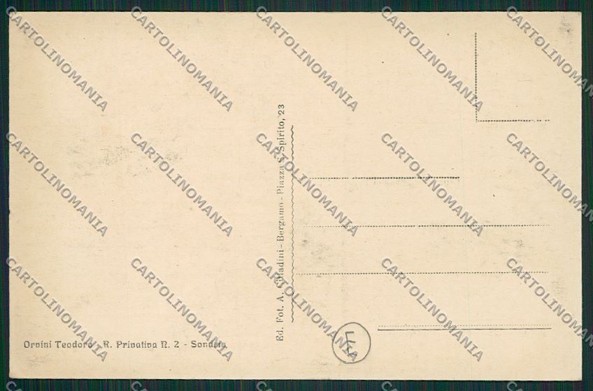 Sondrio città cartolina QQ7392 – retro