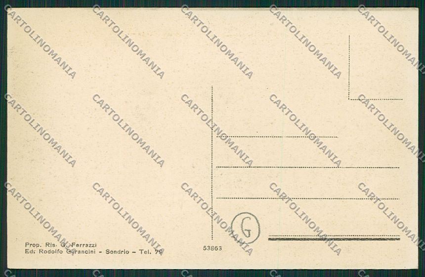 Sondrio città cartolina QQ7403 – retro
