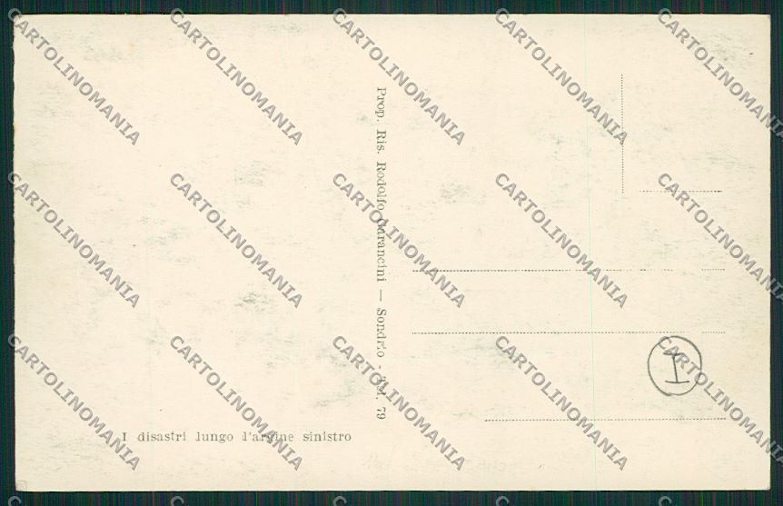 Sondrio città alluvione Foto cartolina QQ7411 – retro