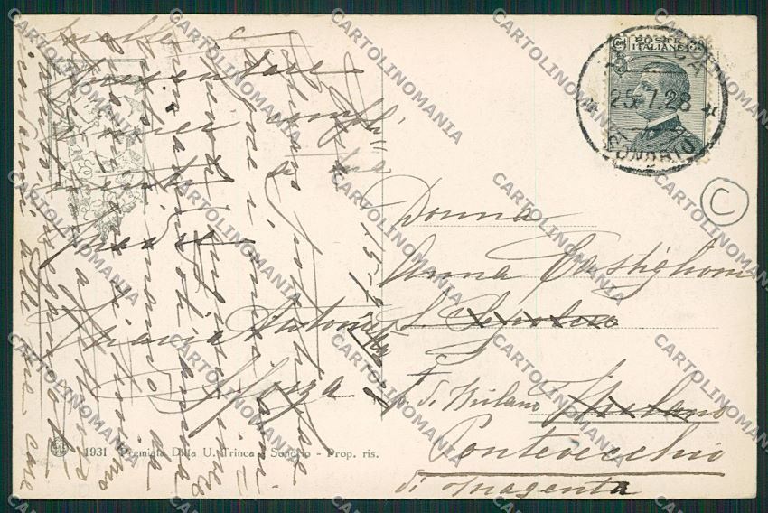 Sondrio Aprica cartolina QQ7414 – retro