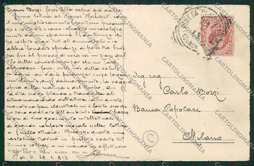 Sondrio Bormio cartolina QQ7447 – retro