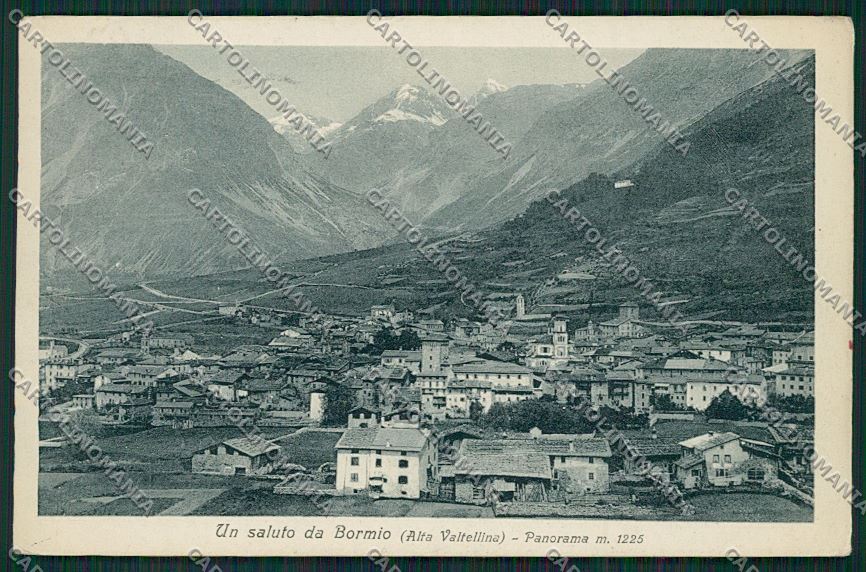 Sondrio Bormio cartolina QQ7455 – fronte
