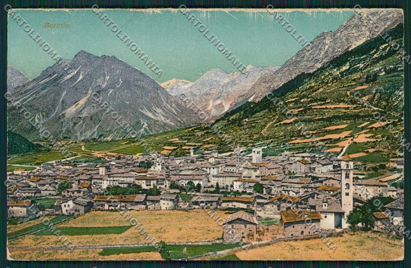 Sondrio Bormio cartolina QQ7456 – fronte