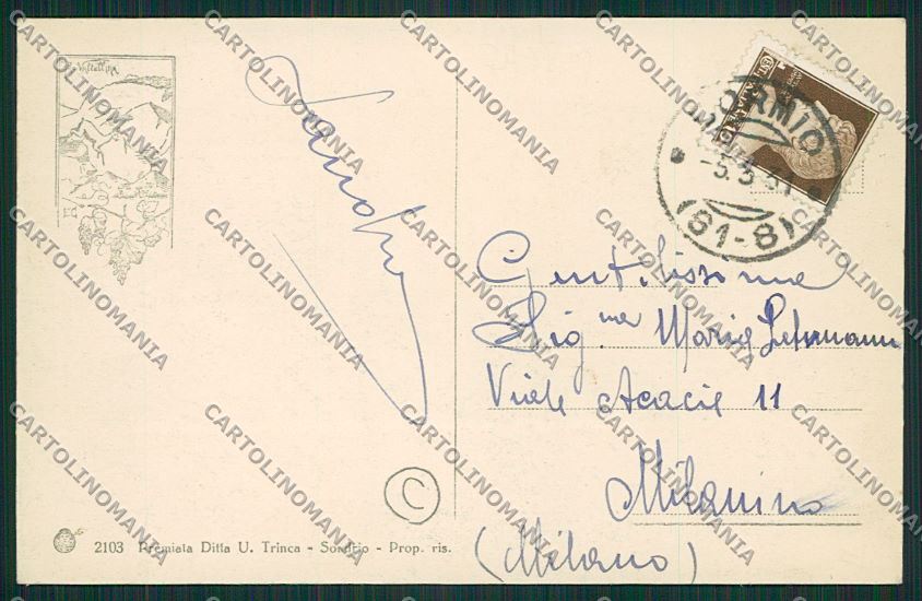 Sondrio Bormio cartolina QQ7464 – retro