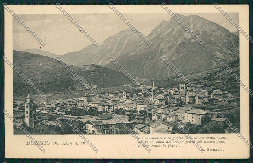 Sondrio Bormio cartolina QQ7470 – fronte