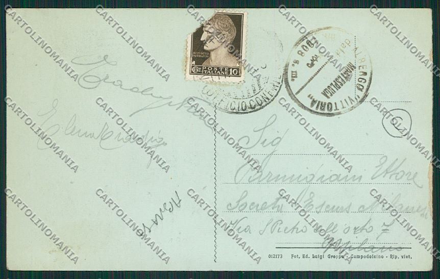 Sondrio Campodolcino Bertacchi ABRASA cartolina QQ7481 – retro
