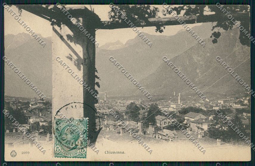 Sondrio Chiavenna cartolina QQ7485 – fronte