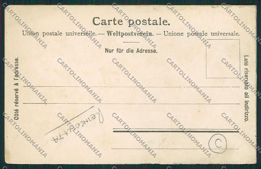 Sondrio Chiavenna REINCOLLATA cartolina QQ7489 – retro