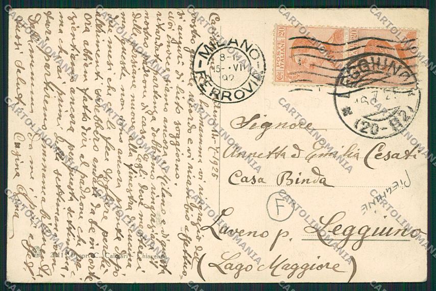 Sondrio Chiavenna PIEGHINE cartolina QQ7500 – retro